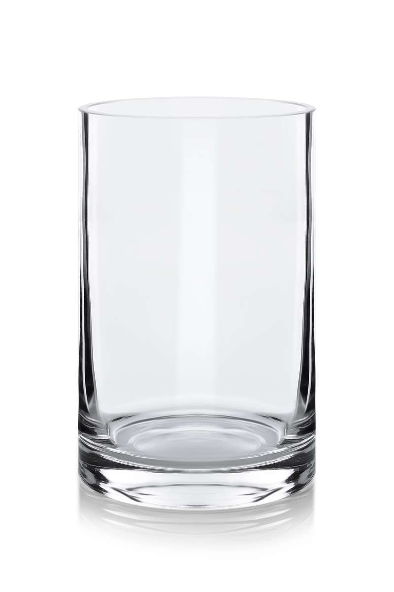 FERRO | Glaszylinder mit Boden | Windlicht Glas | mit Boden