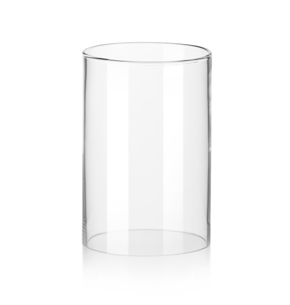 Glaszylinder ohne Boden in verschiedenen Größen