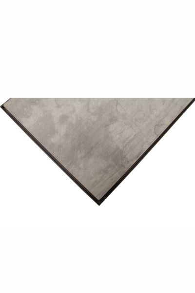 Platte Stein, grey, 100 cm, Halbmond